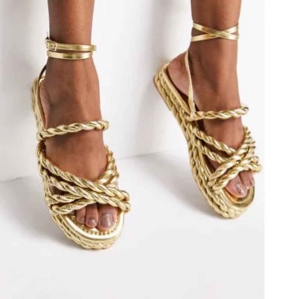 ASOS Design Franky Rope Flat Sandal
